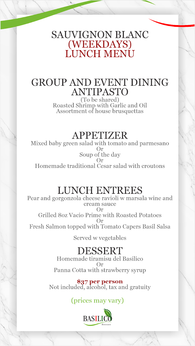 Basilico Ristorante Menu-10