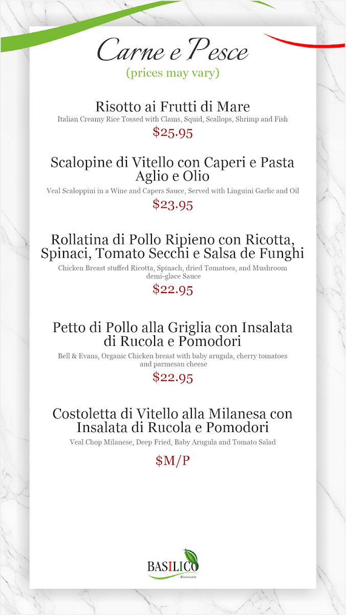 Basilico Ristorante Menu-3