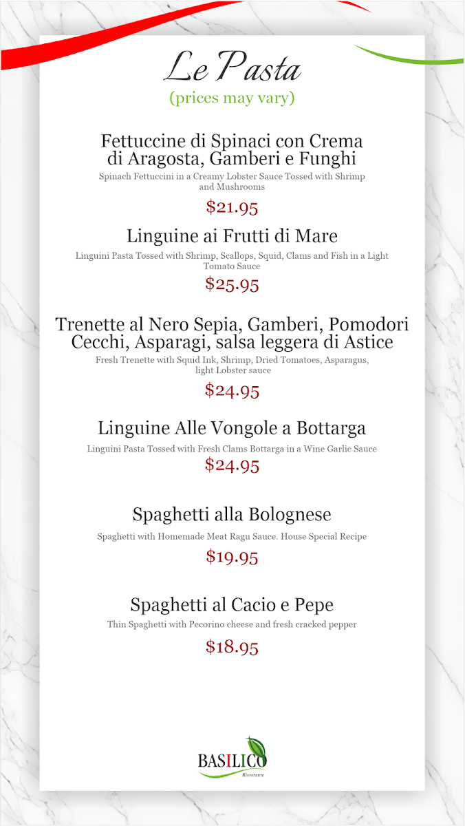 Basilico Ristorante Menu-7