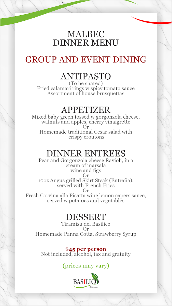 Basilico Ristorante Menu-8